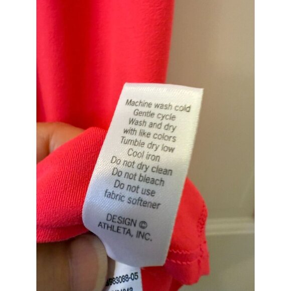 Athleta Bright Pink Racerback Workout Tank with Grey Mesh - Women's Size XS - Picture 9 of 9